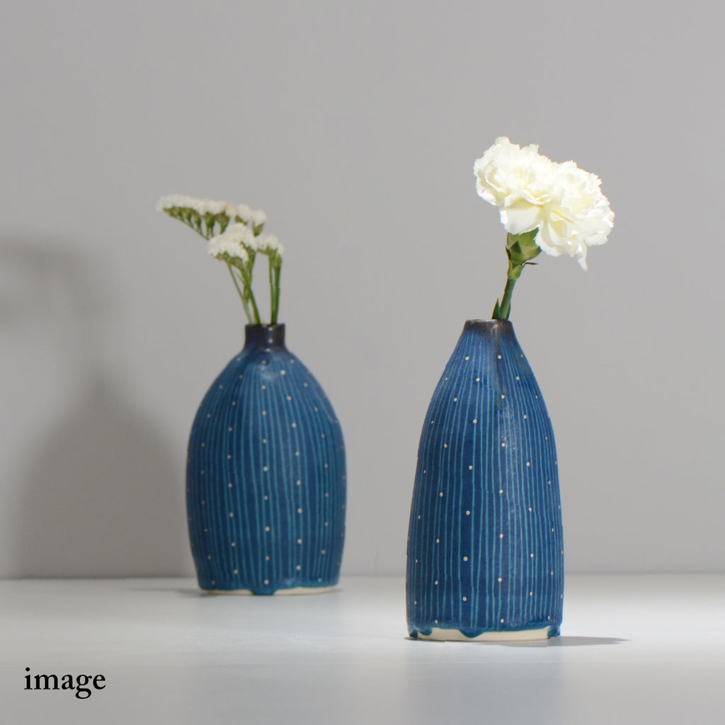 飯沼耕市 / 色彩碧釉 一輪挿し / shiki01_ichi01 / 口径約 φ1.9cm / 花瓶