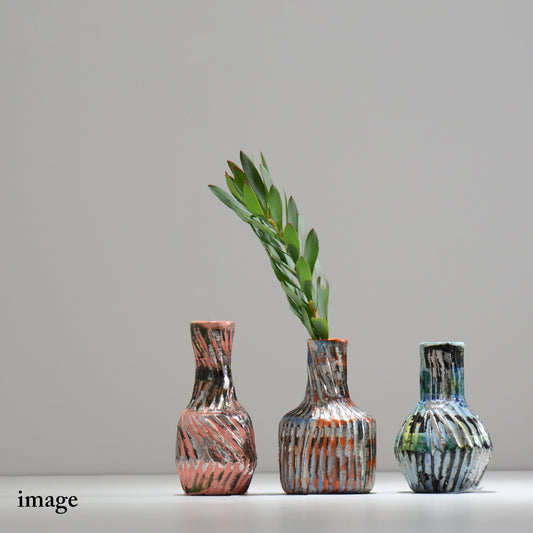 東絵理 / 一輪挿し プラチナ / platinum01_ichi01 / 口径約 φ2.4cm / 花瓶