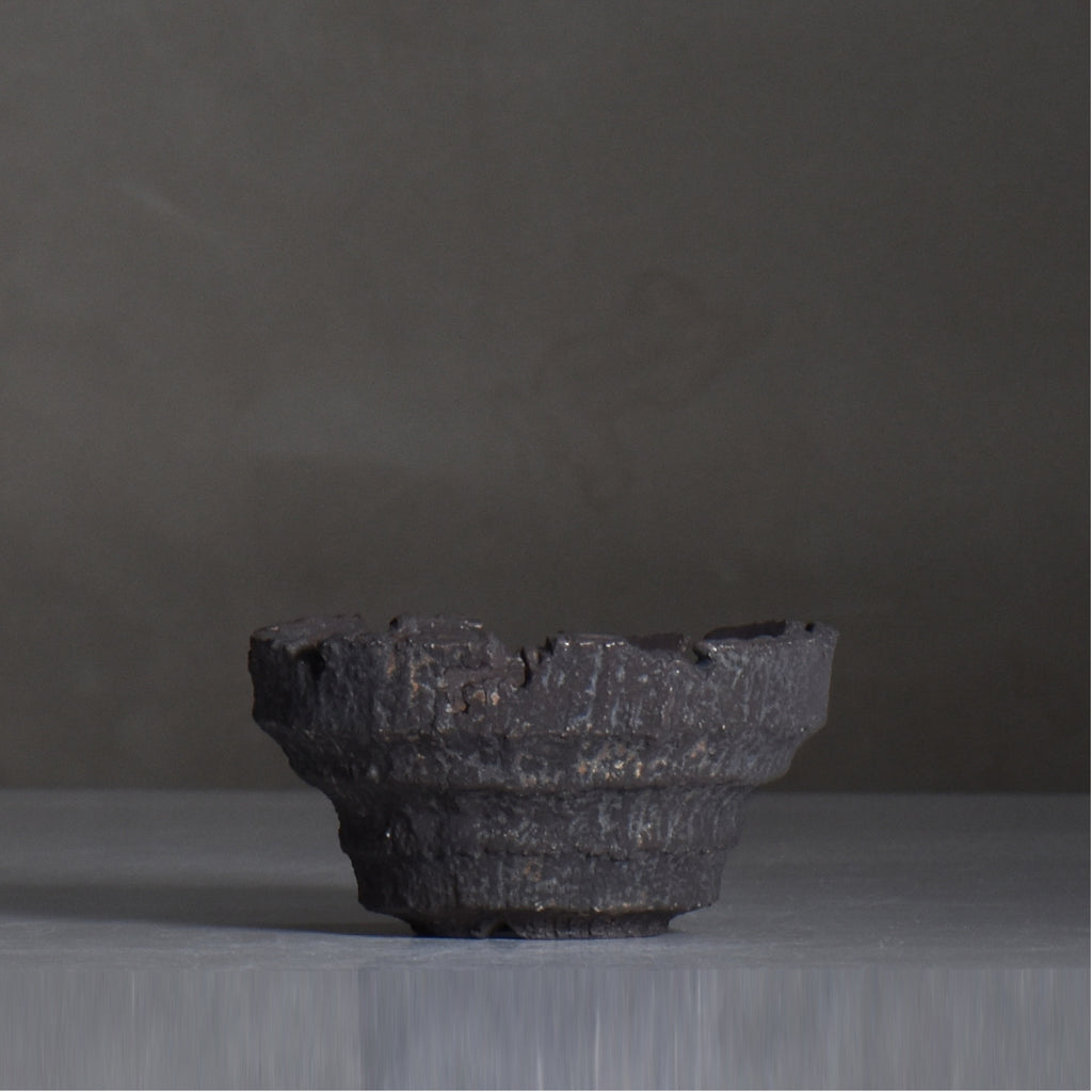 菊地元野 / AVOCADO BORDER ブラック 03/ S / 約φ10cm / 植木鉢