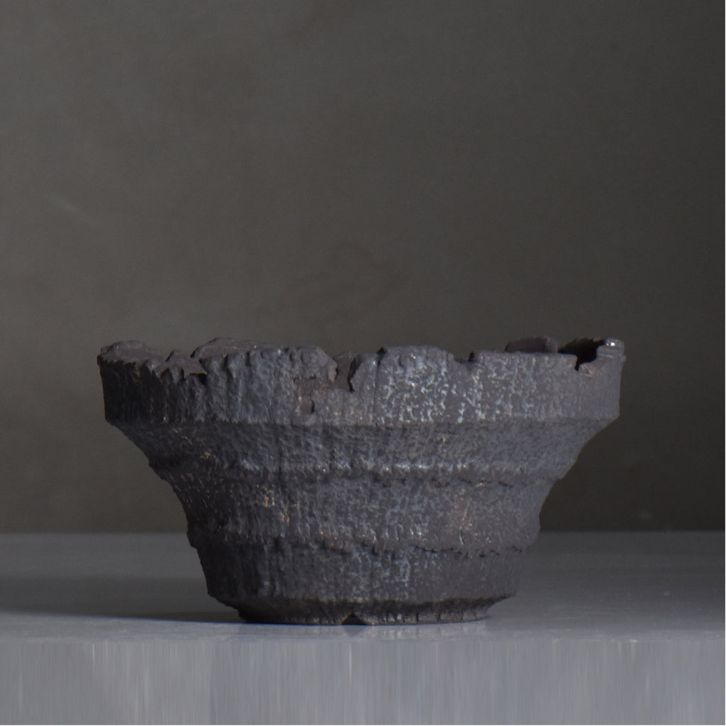 菊地元野 / AVOCADO BORDER ブラック 03/ XL / 約φ19cm / 植木鉢