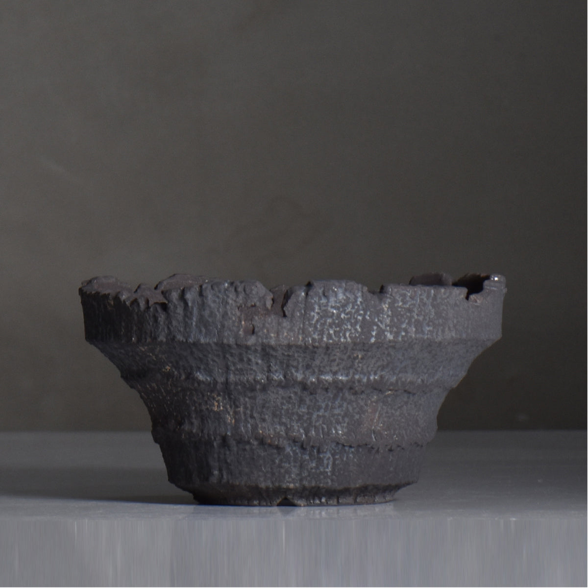 菊地元野 / AVOCADO BORDER ブラック 03/ XL / 約φ19cm / 植木鉢