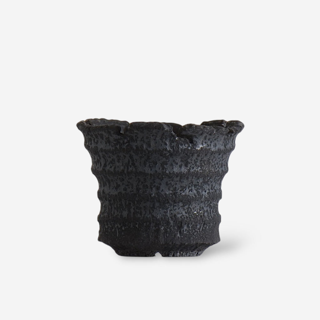 菊地元野 / AVOCADO BORDER ブラック 05 / M / 約φ11cm / 植木鉢