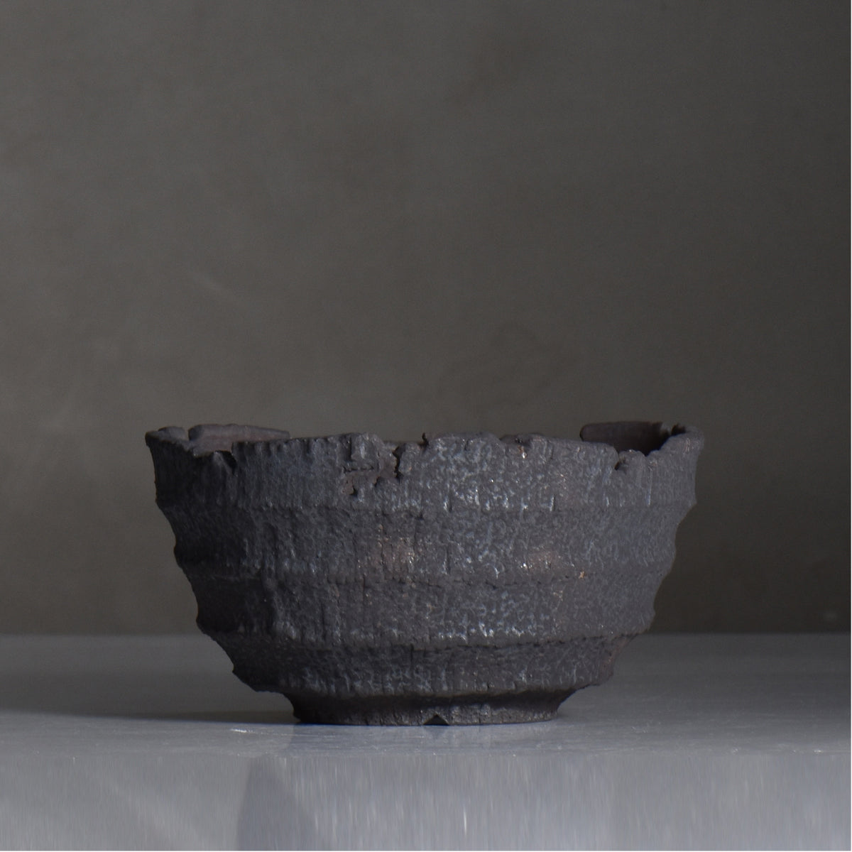 菊地元野 / AVOCADO BORDER ブラック 04/L/ 約φ16cm / 植木鉢