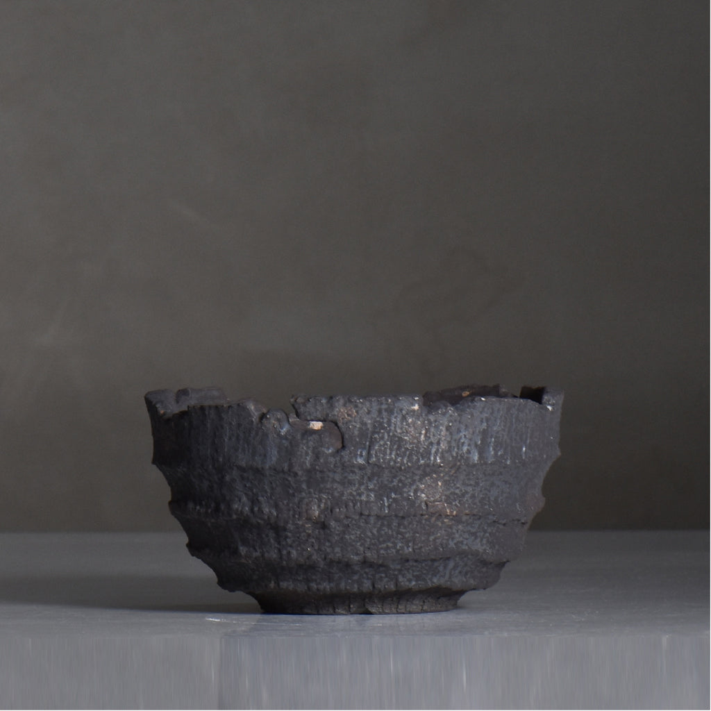 菊地元野 / AVOCADO BORDER ブラック 04/M/ 約φ13cm / 植木鉢