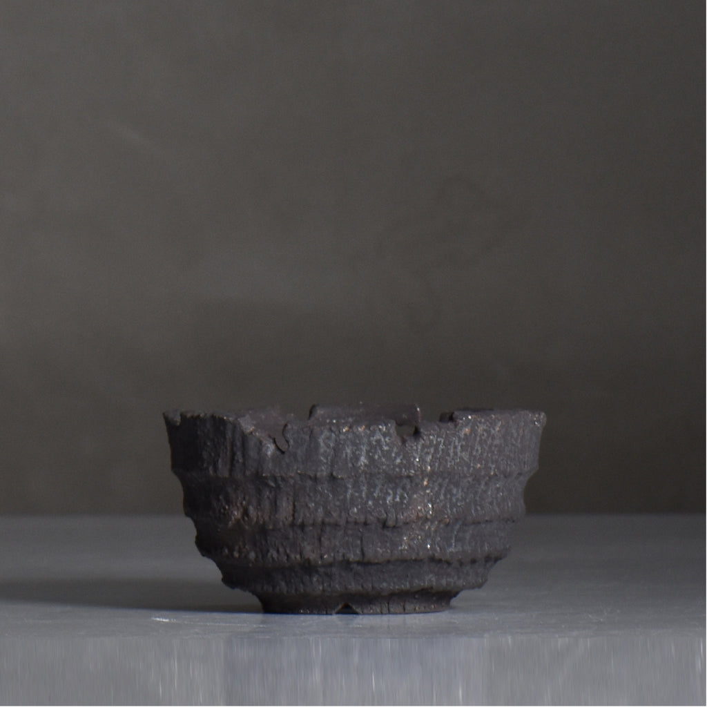 菊地元野 / AVOCADO BORDER ブラック 04/S/ 約φ10cm / 植木鉢