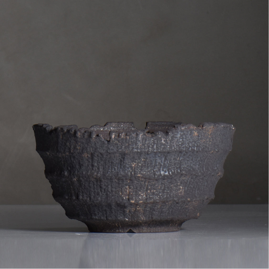 菊地元野 / AVOCADO BORDER  ブラック 04/XL/ 約φ19cm / 植木鉢