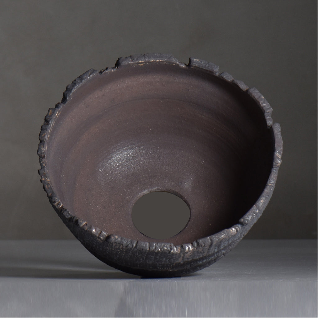 菊地元野 / AVOCADO BORDER  ブラック 04/XL/ 約φ19cm / 植木鉢