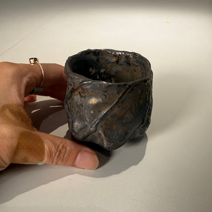 木村 貴史 / 黒錆釉ぐい呑 /kt_03