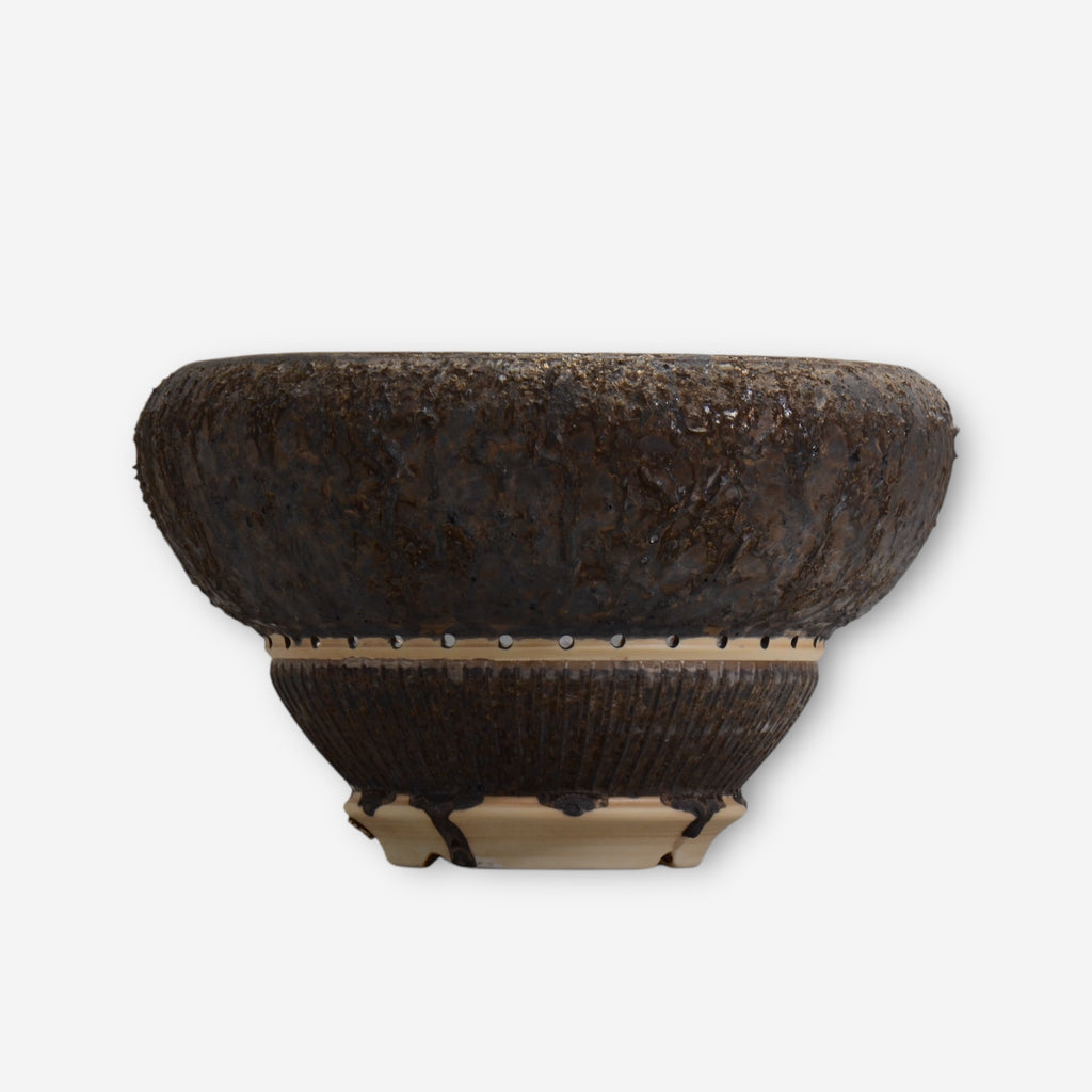 13.陶房KIBI  / 金泥  /  kindei_01_big / 大鉢 / 約 φ31cm / 植木鉢