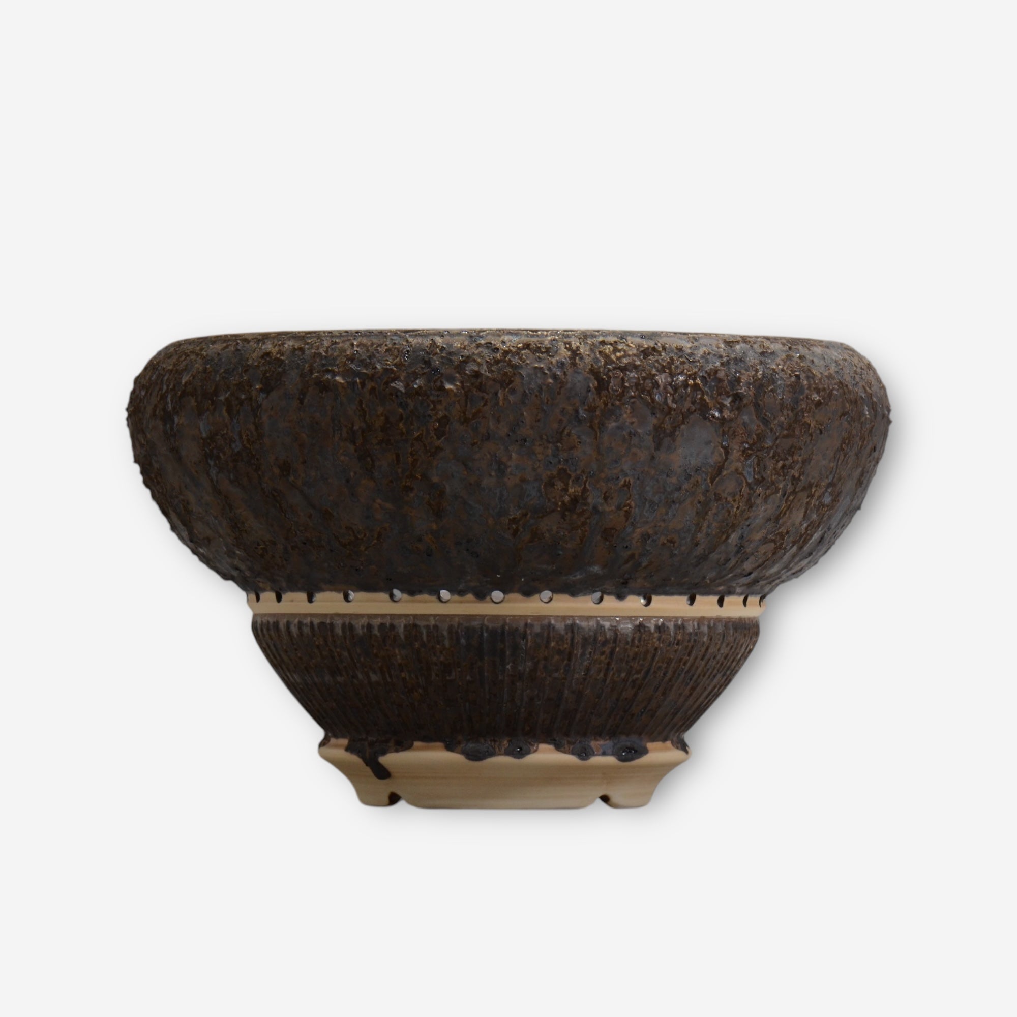 13.陶房KIBI  / 金泥  /  kindei_01_big / 大鉢 / 約 φ31cm / 植木鉢