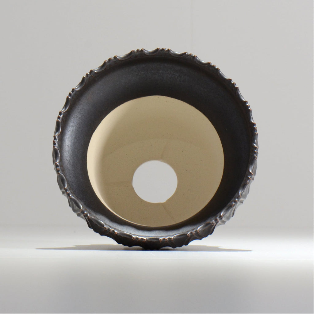 中野 明彦 / KIRIKO‗n05 / 約 φ15.5cm / L / ブラック / 植木鉢