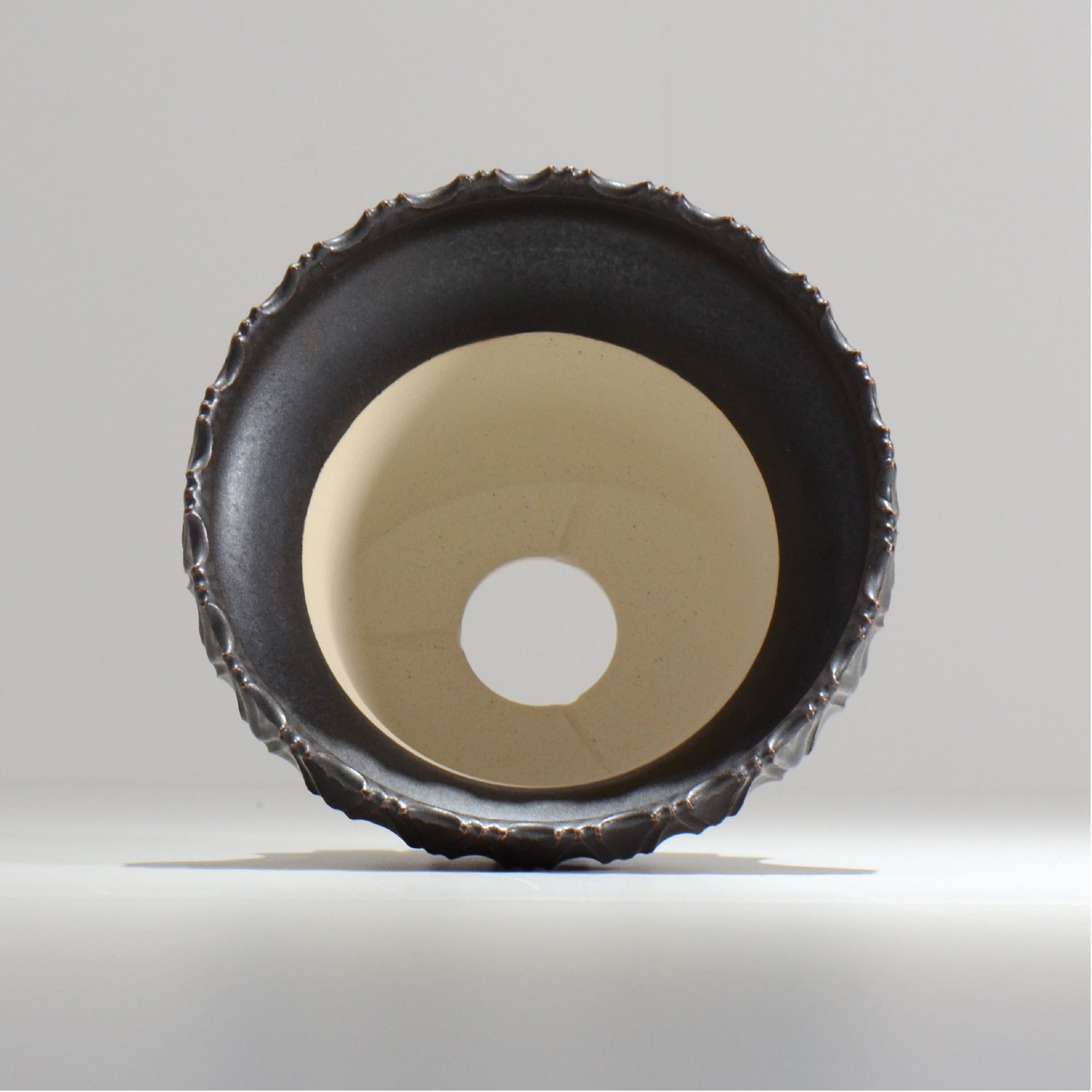 中野 明彦 / KIRIKO‗n05 / 約 φ15.5cm / L / ブラック / 植木鉢