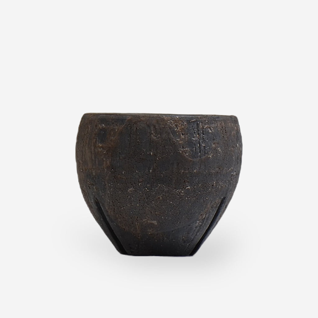 沼野秀章 / black_wrap 03 /  約 φ10cm  /  植木鉢