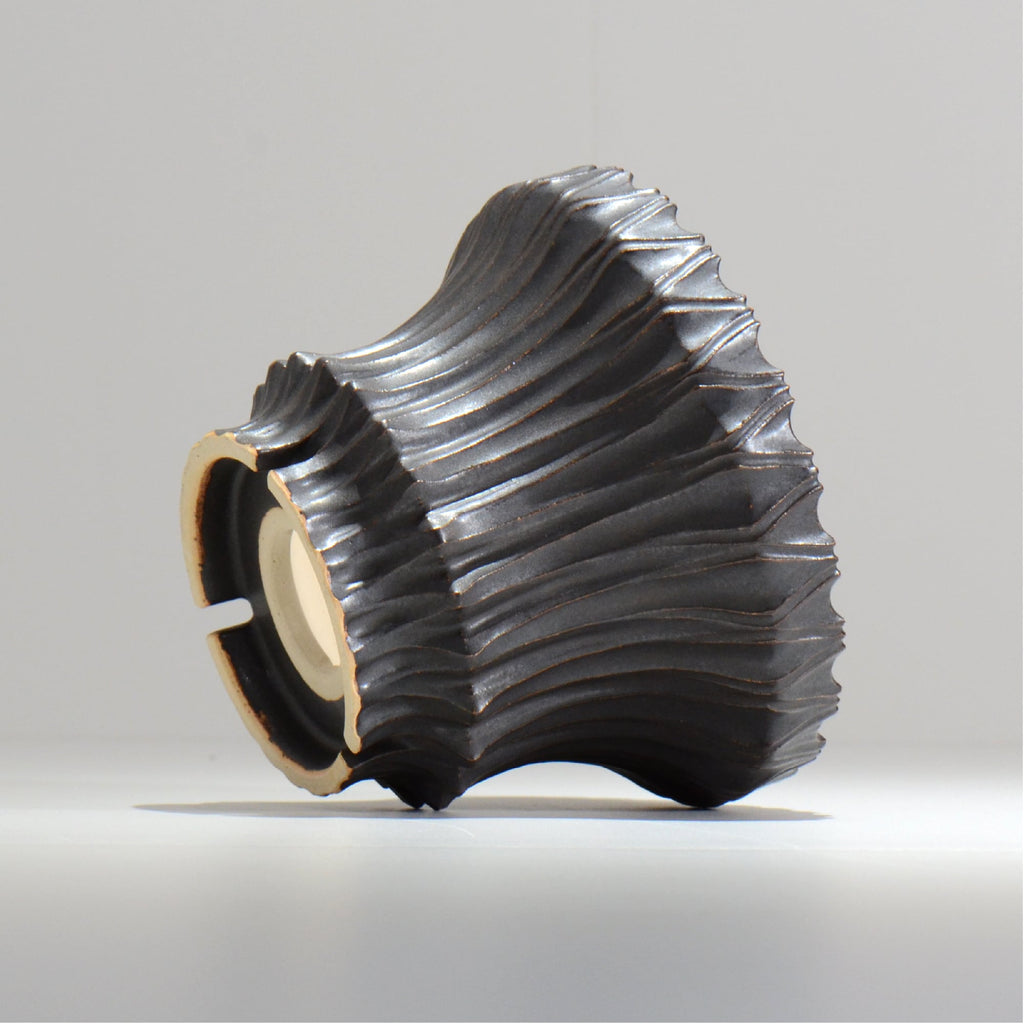 中野 明彦 / KIRIKO‗n05 / 約 φ15.5cm / L / ブラック / 植木鉢