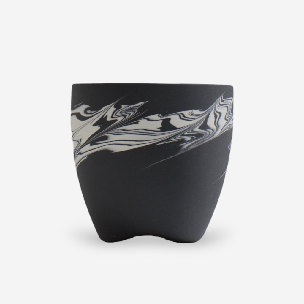 山本真郎 / 黒仙-kokusen008 / 約φ11.5cm / 植木鉢