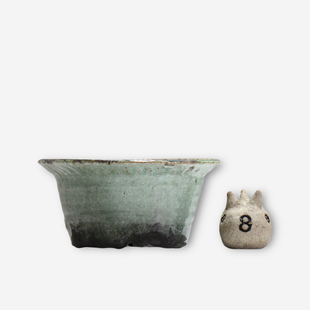 28.須釜 優子 / 伊賀印化鉢 / su02_02_big  / 大鉢 /  約 φ25.7cm / 植木鉢