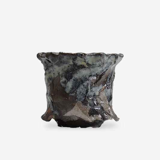 木村 貴史 / KUROSAI_BL013 /  約 φ10.5cm /  植木鉢