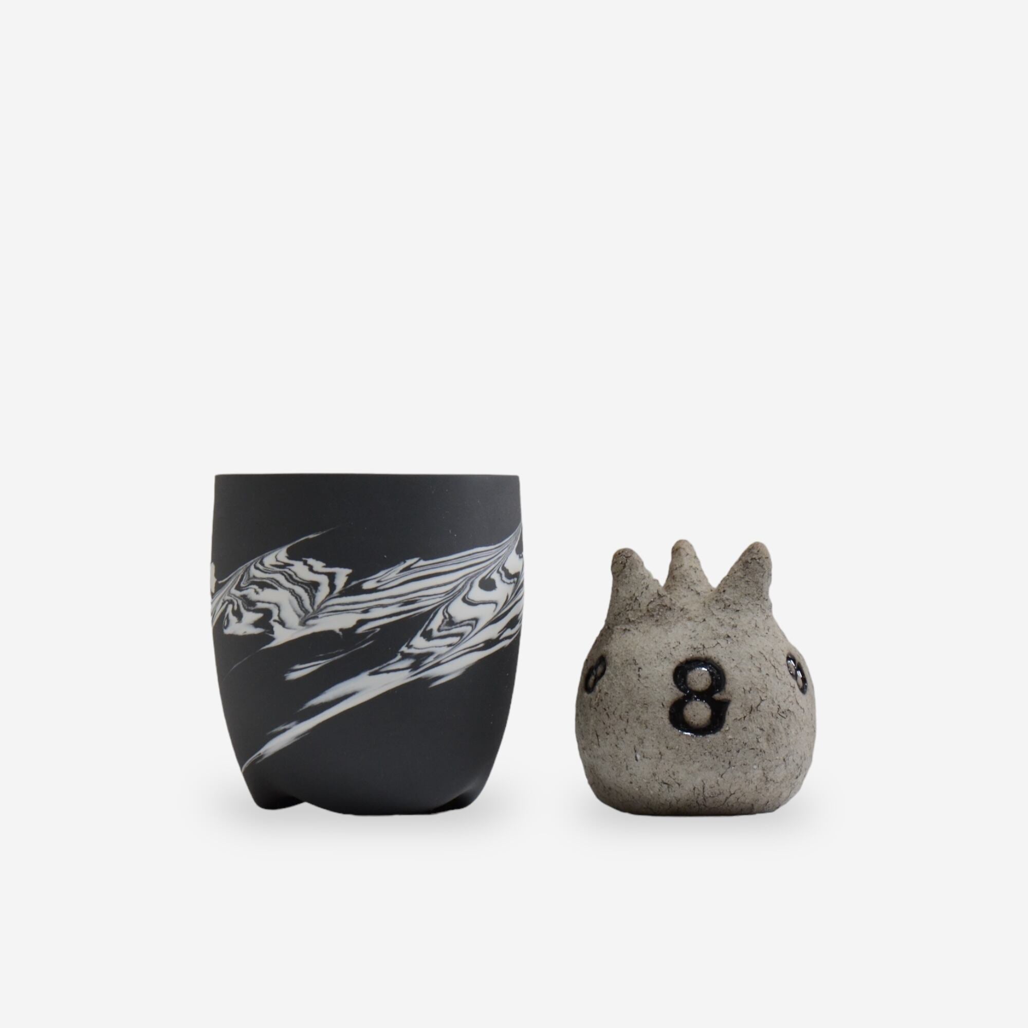山本真郎 / 黒仙-kokusen003 / 約φ9.0cm / 植木鉢