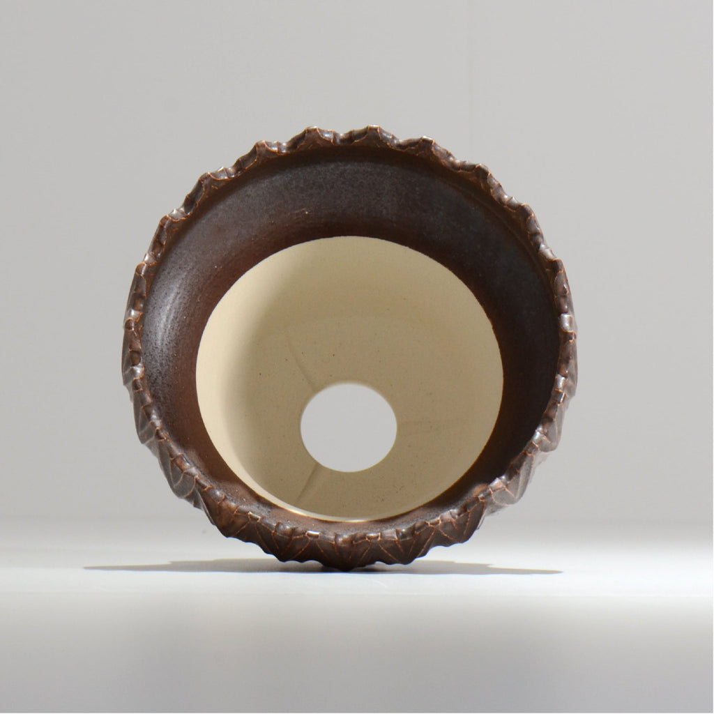 中野 明彦 / KIRIKO‗n10 / 約 φ15cm / L / ダークブラウン / 植木鉢