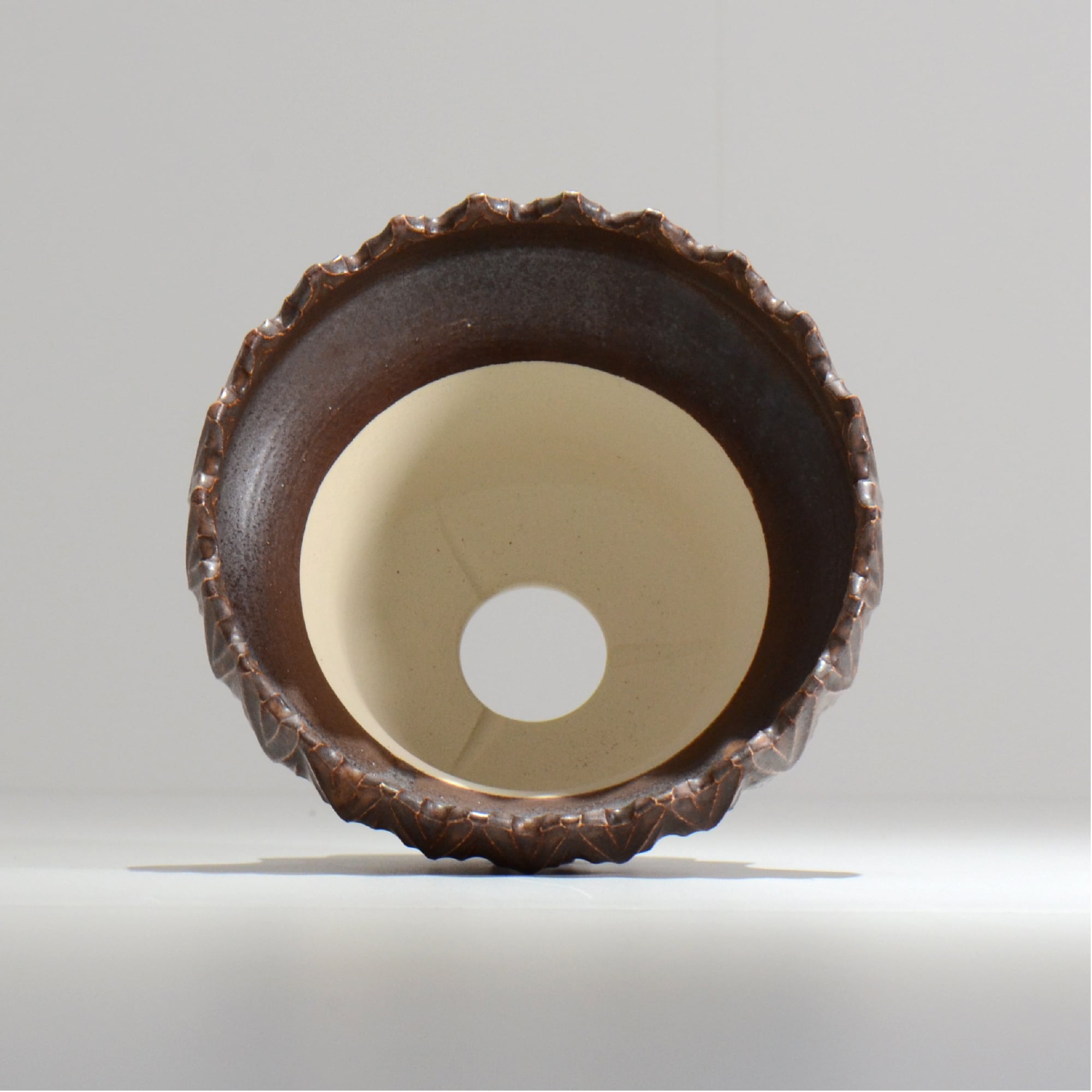中野 明彦 / KIRIKO‗n10 / 約 φ15cm / L / ダークブラウン / 植木鉢