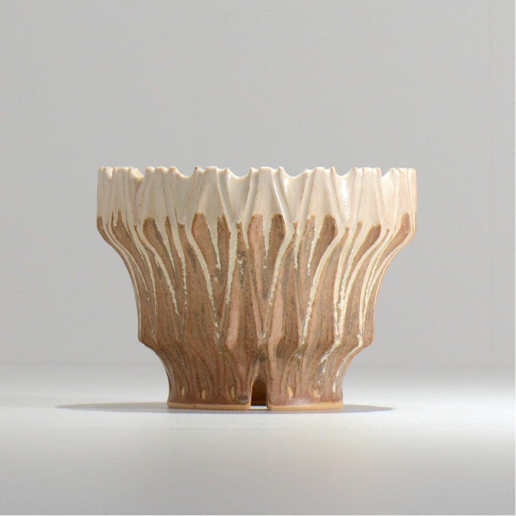 中野 明彦 / KIRIKO‗n14 / 約 φ12.5cm / M / アンバー / 植木鉢