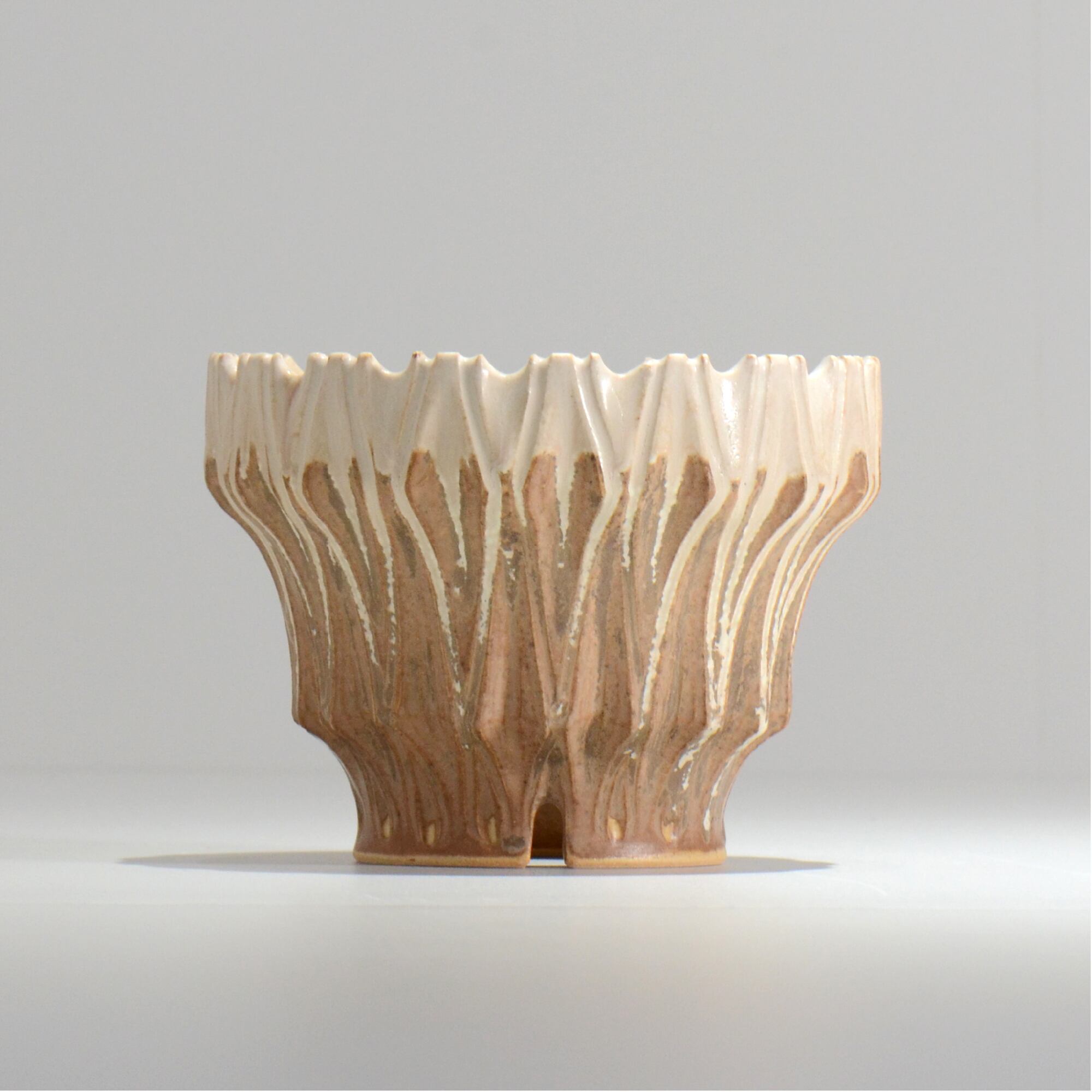 中野 明彦 / KIRIKO‗n14 / 約 φ12.5cm / M / アンバー / 植木鉢