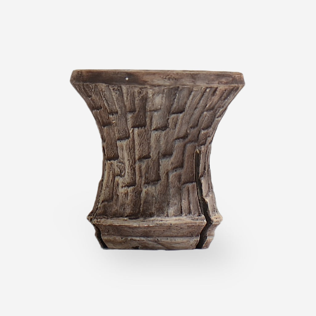 沼野秀章 / 刻む音 04 /   約 φ10.8 cm  /  植木鉢