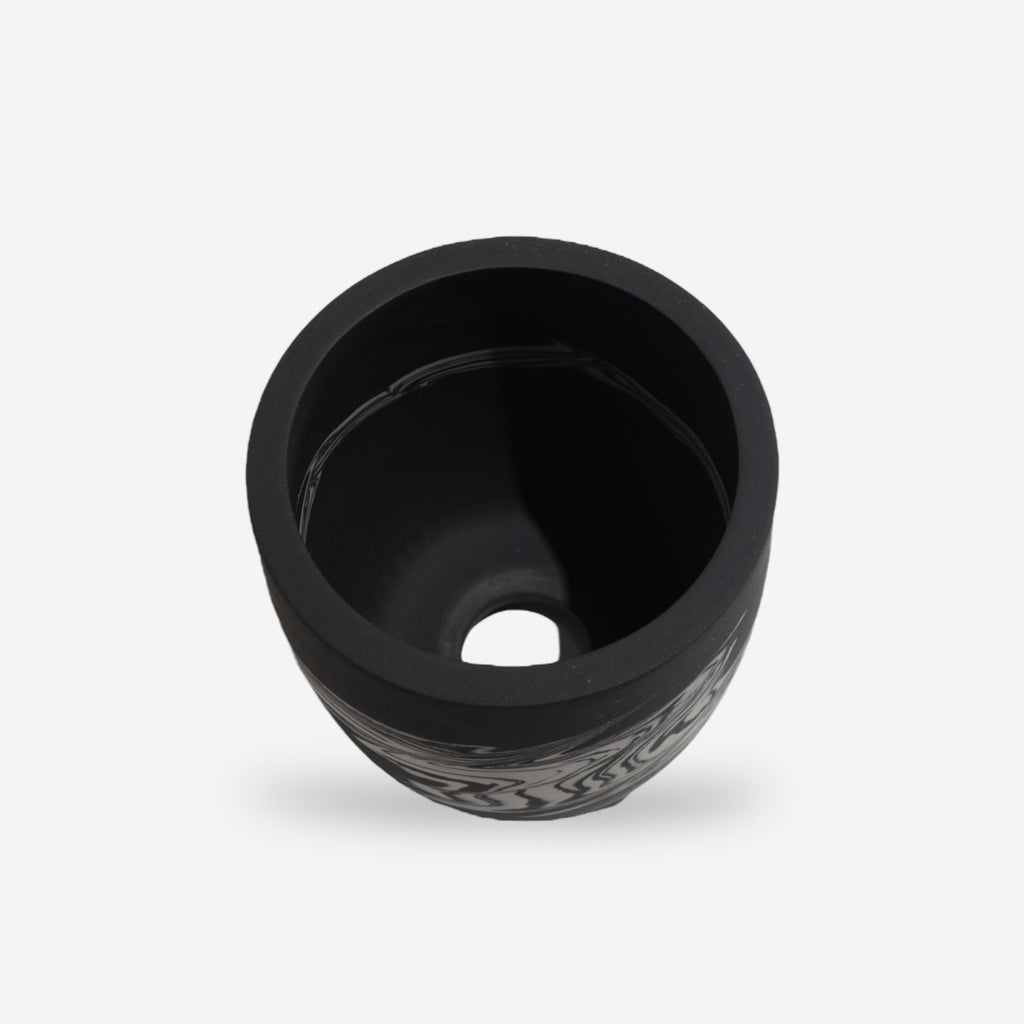 山本真郎 / 黒仙-kokusen003 / 約φ9.0cm / 植木鉢