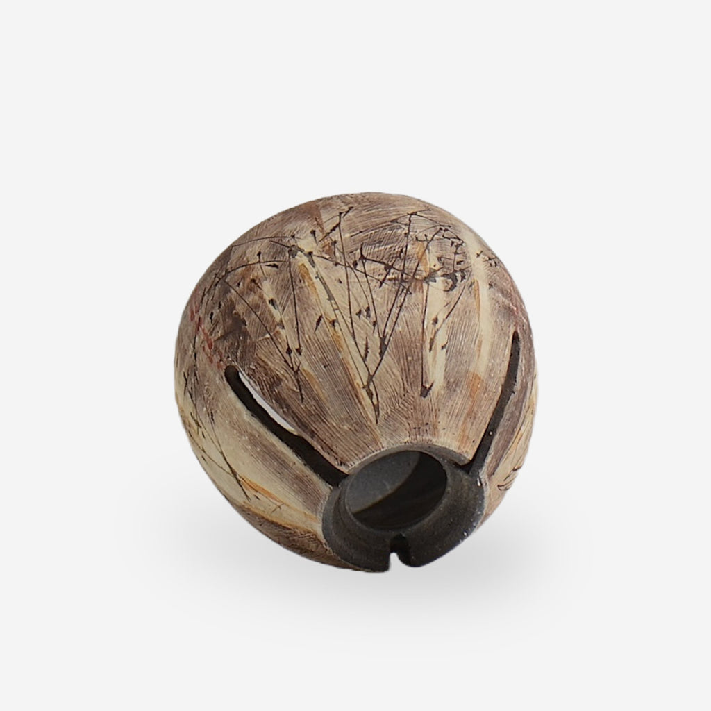 沼野秀章 / 刻む音 02  /   約 φ 9.6 cm  /  植木鉢