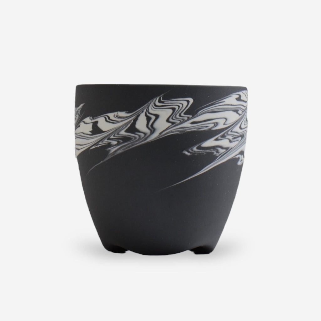 山本真郎 / 黒仙-kokusen008 / 約φ11.5cm / 植木鉢