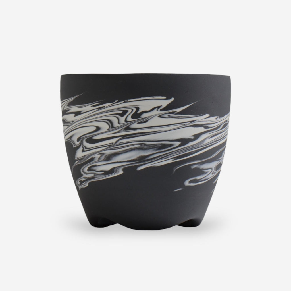 山本真郎 / 黒仙-kokusen010 / 約φ15.0cm / 植木鉢