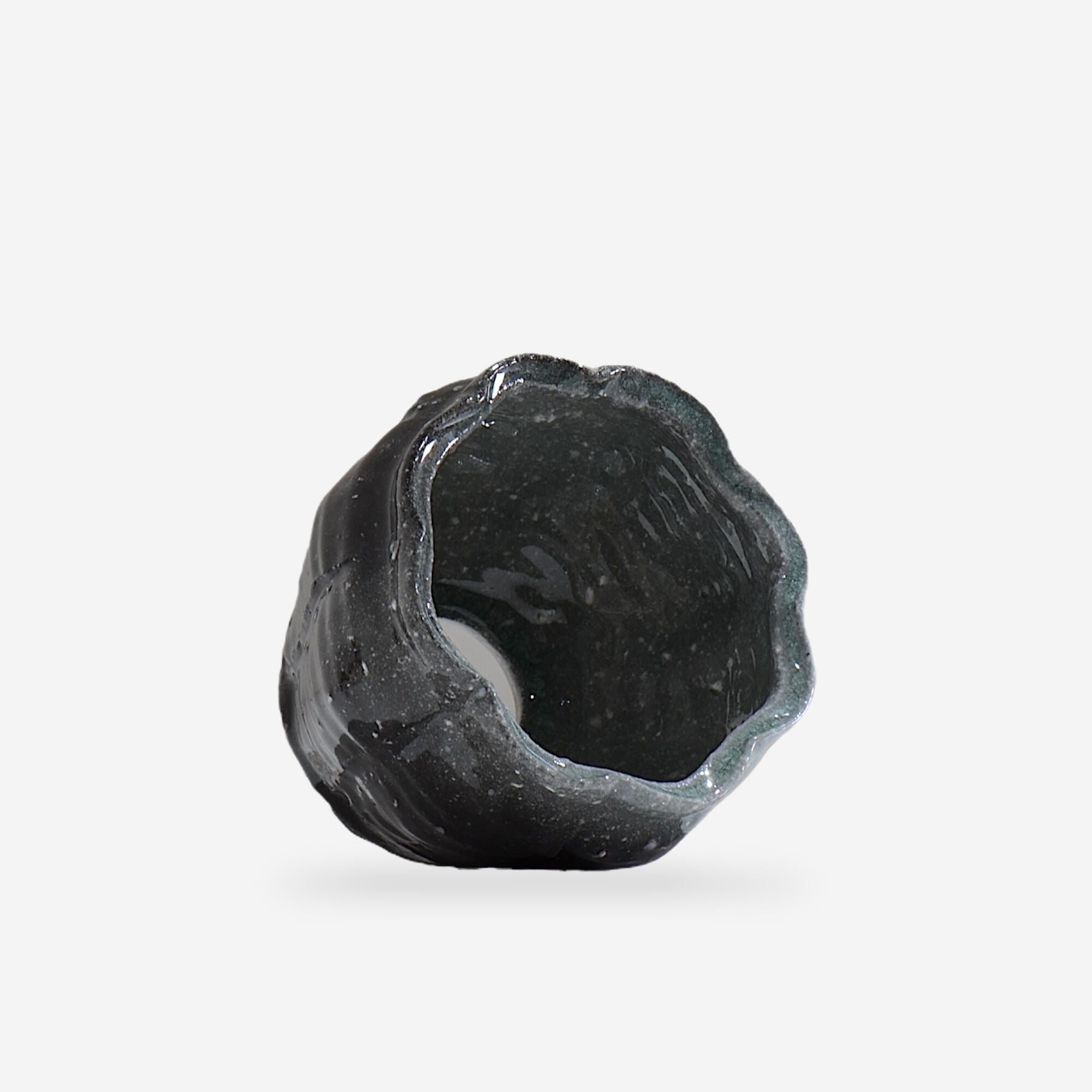 須釜 優子 / 伊賀輪花鉢 / Su04/ 約φ10.8cm / 植木鉢