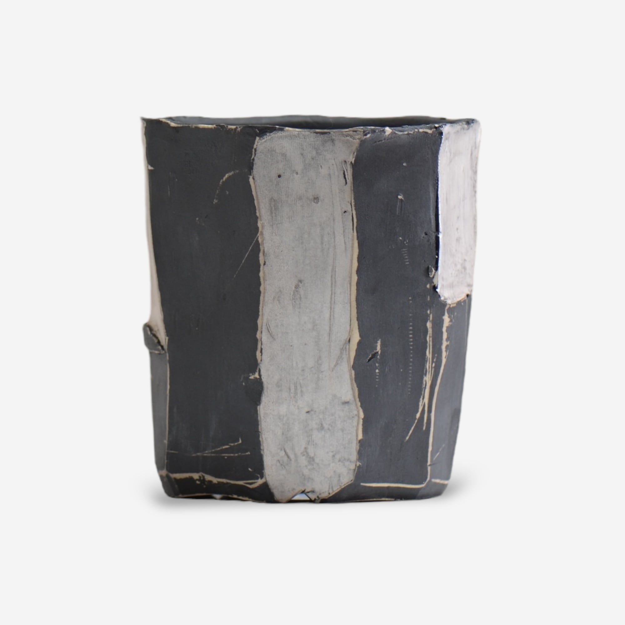 東絵里 kurogane02_07 / 銀彩 / L/ 約φ約11.5cm / 植木鉢