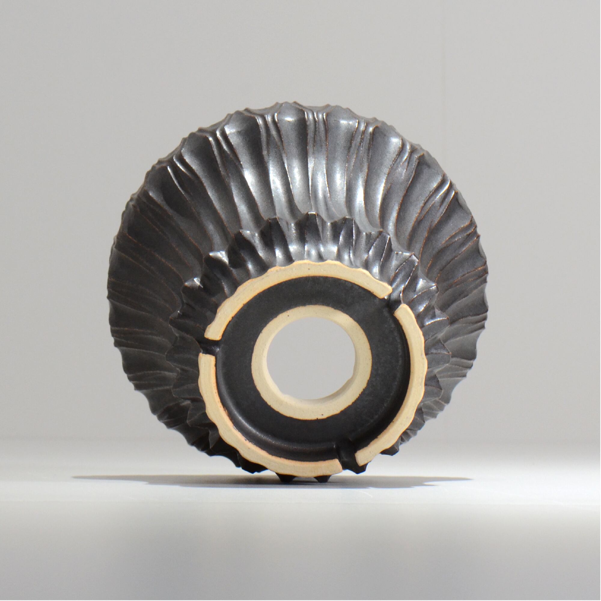 中野 明彦 / KIRIKO‗n05 / 約 φ15.5cm / L / ブラック / 植木鉢