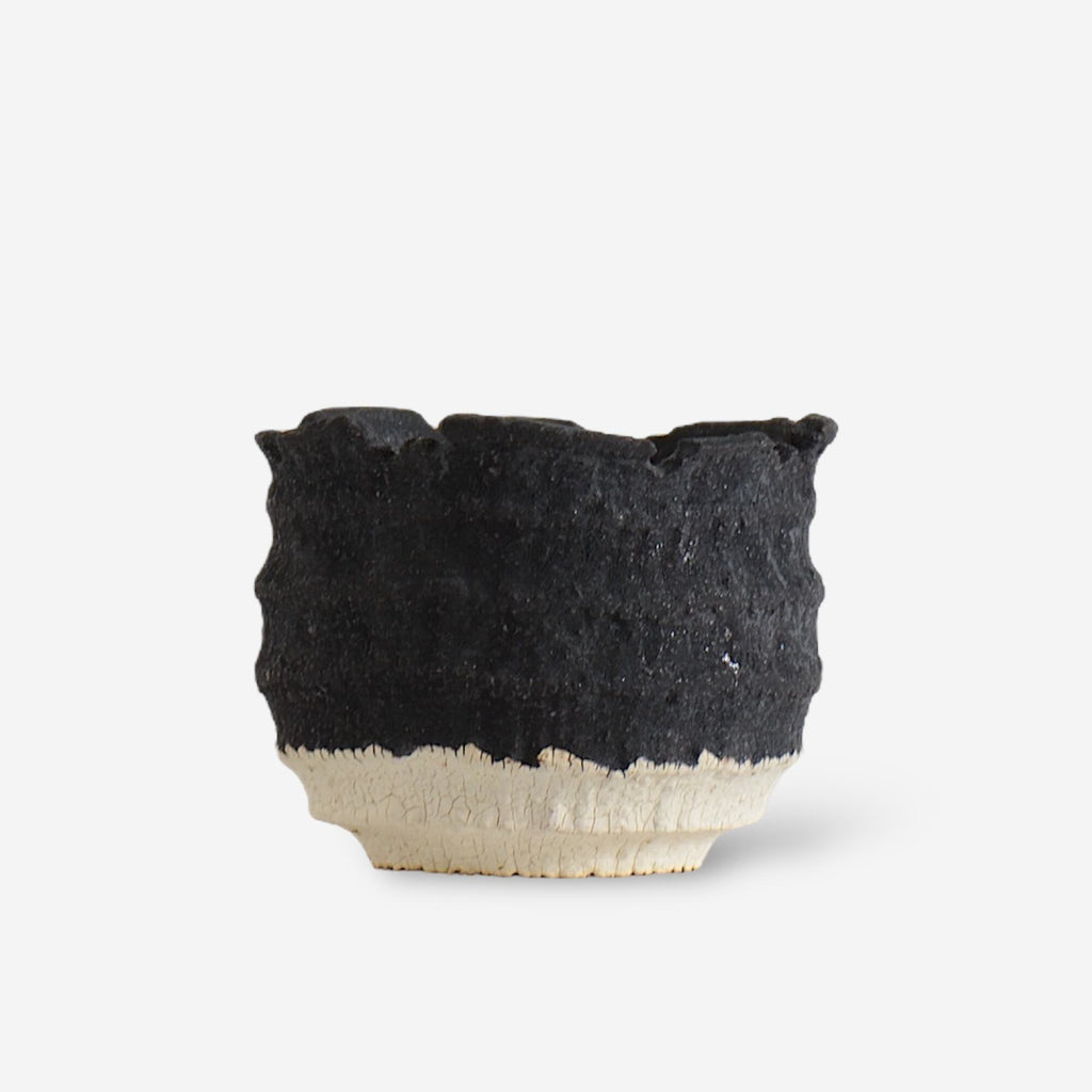 菊地元野 / AVOCADO BORDER ツートン 06 / M / 約φ10.5cm / 植木鉢