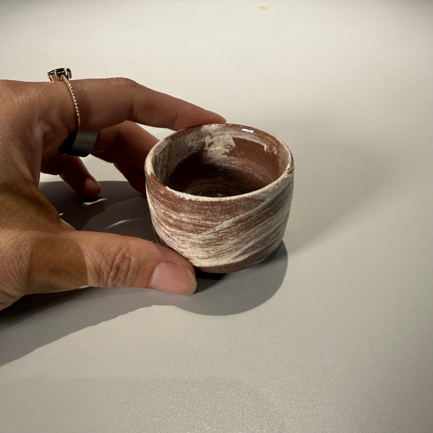 川合 牧人 / 刷毛目お猪口/ km_03