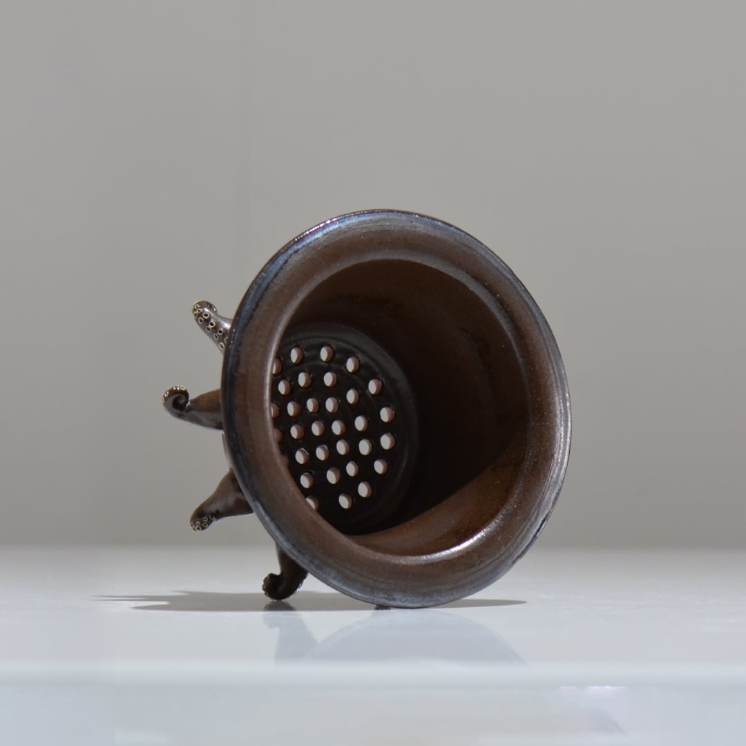 陶芸家イカンソク / ik_001 / 約φ12cm / 植木鉢