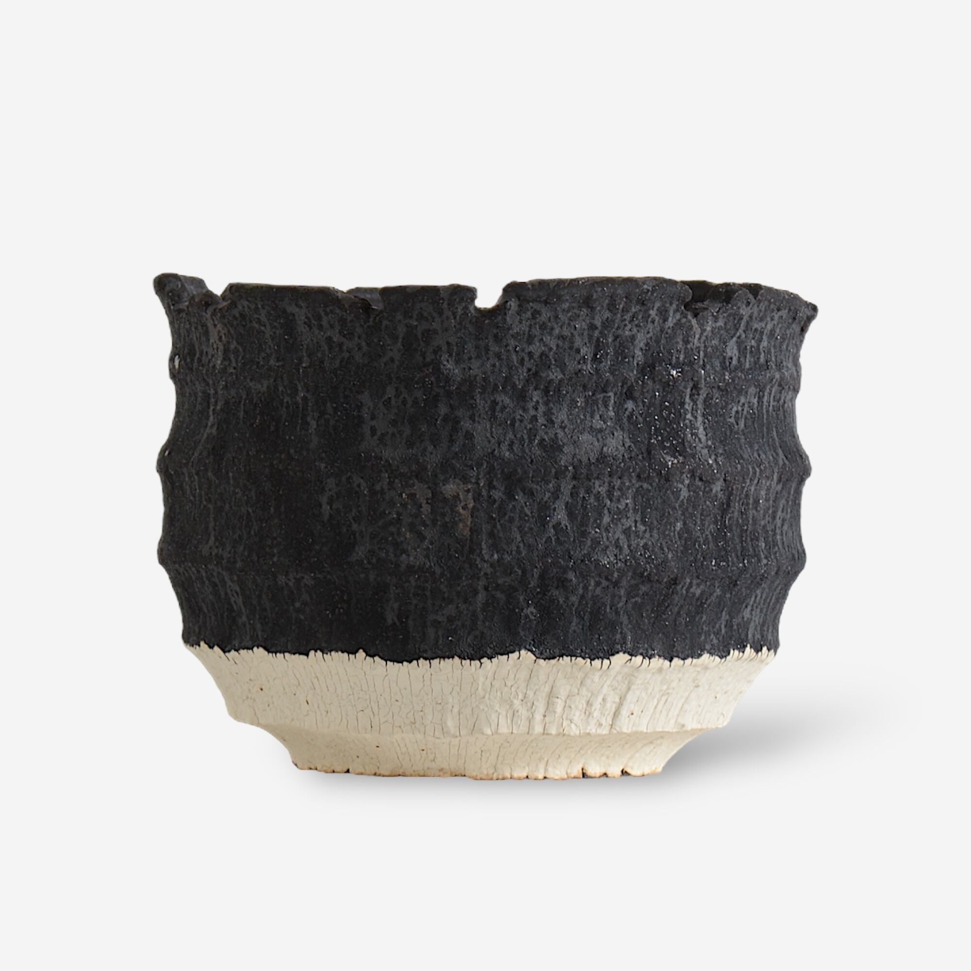 菊地元野 / AVOCADO BORDER ツートン 06 / XL / 約φ16.5cm / 植木鉢