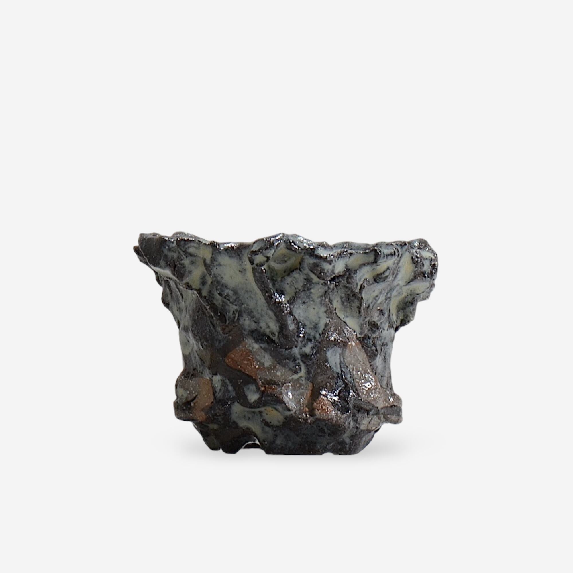 木村 貴史 / KUROSAI_BL010 /  約 φ11cm /  植木鉢
