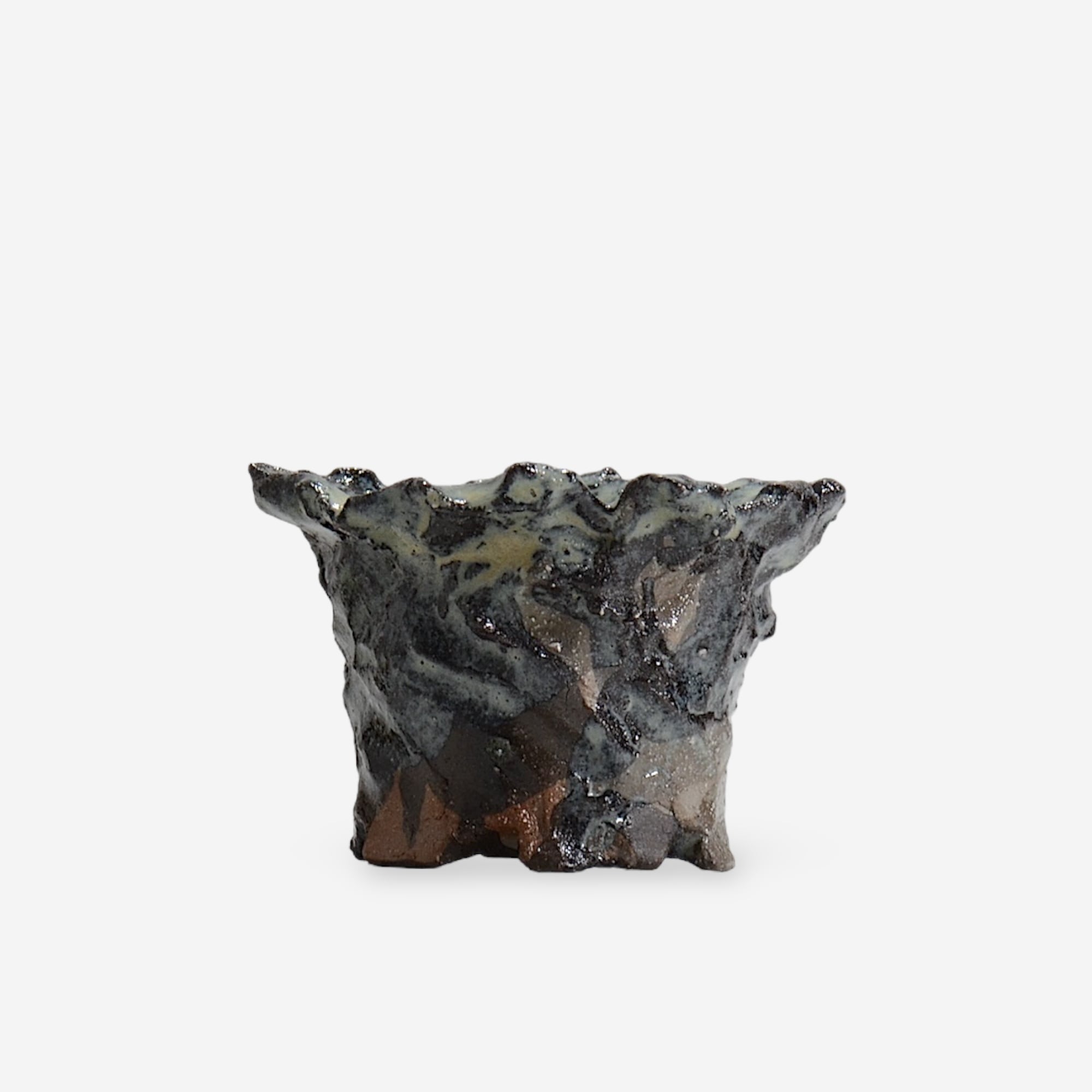 木村 貴史 / KUROSAI_BL006 /  約 φ11.0cm /  植木鉢