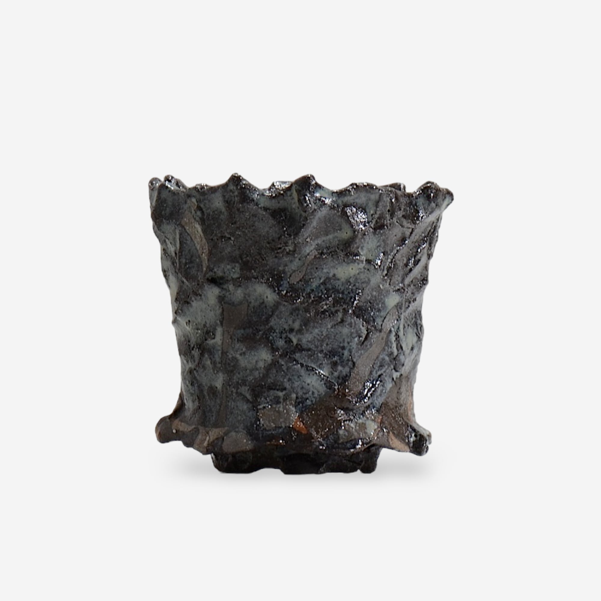 木村 貴史 / KUROSAI_BL005 /  約 φ9.5cm /  植木鉢
