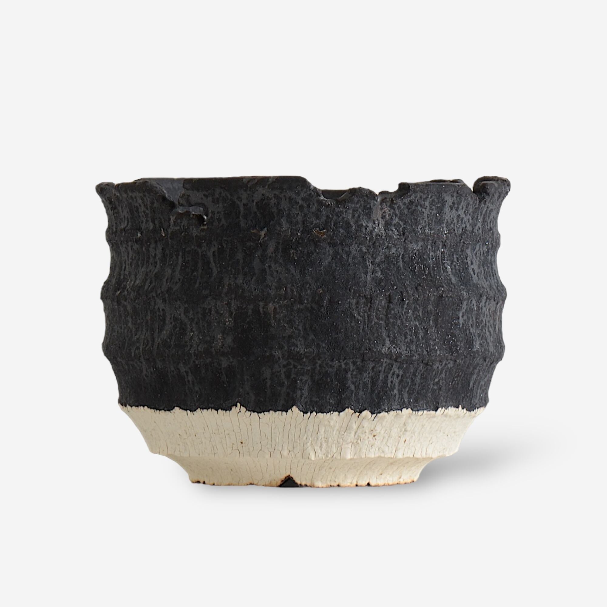 菊地元野 / AVOCADO BORDER ツートン 06 / XL / 約φ16.5cm / 植木鉢