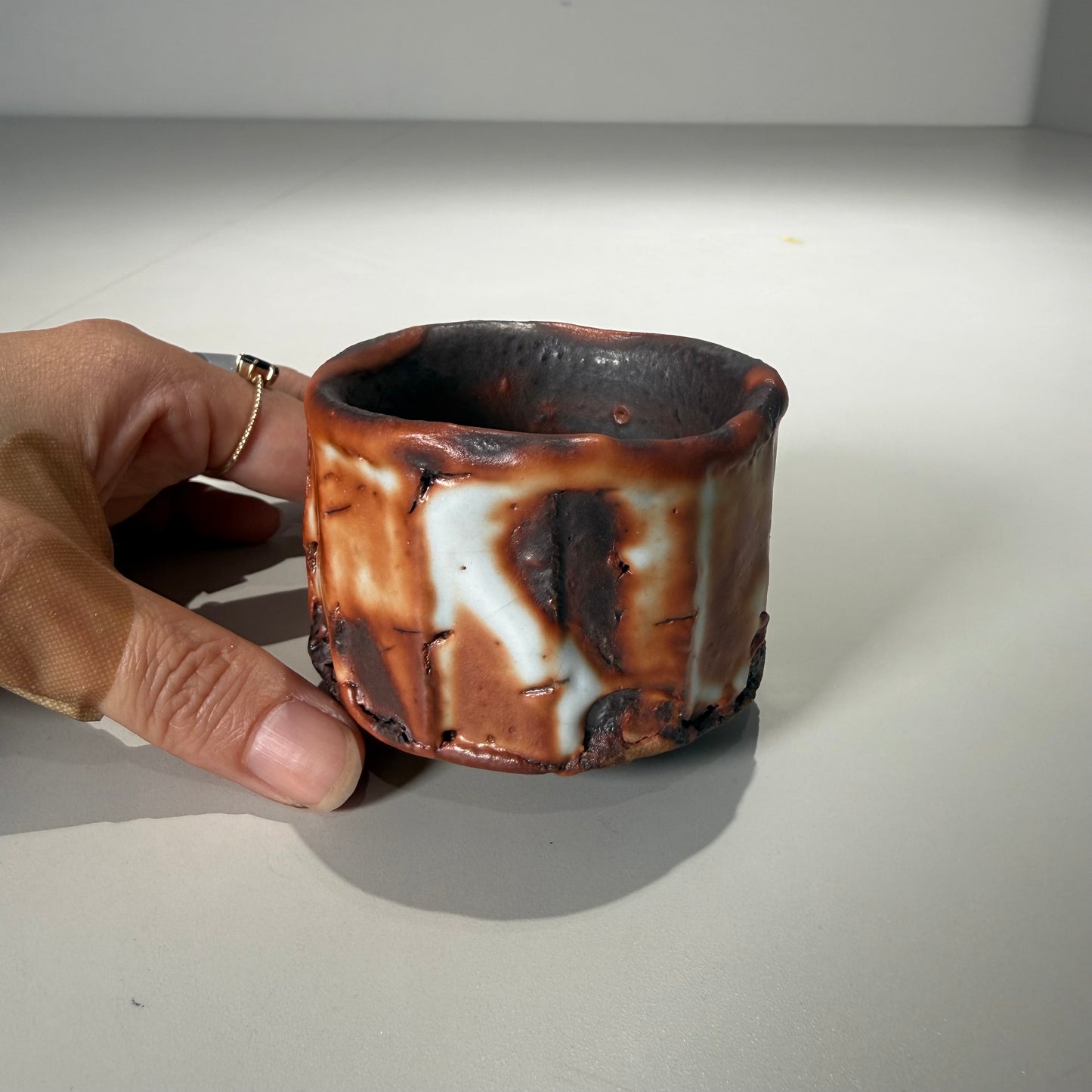 菊地元野 / 薪窯 志野 ぐい呑み / kg_02