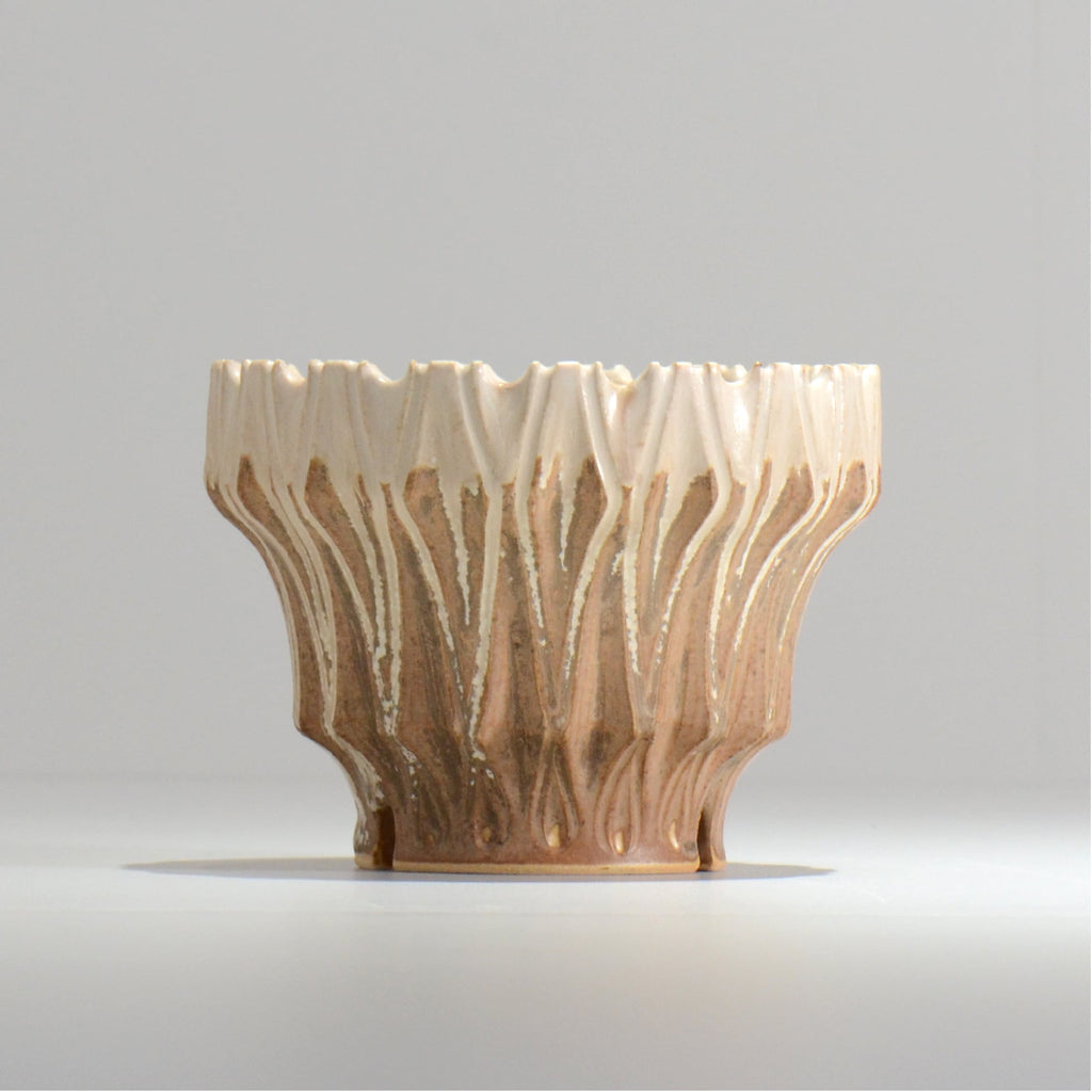 中野 明彦 / KIRIKO‗n14 / 約 φ12.5cm / M / アンバー / 植木鉢