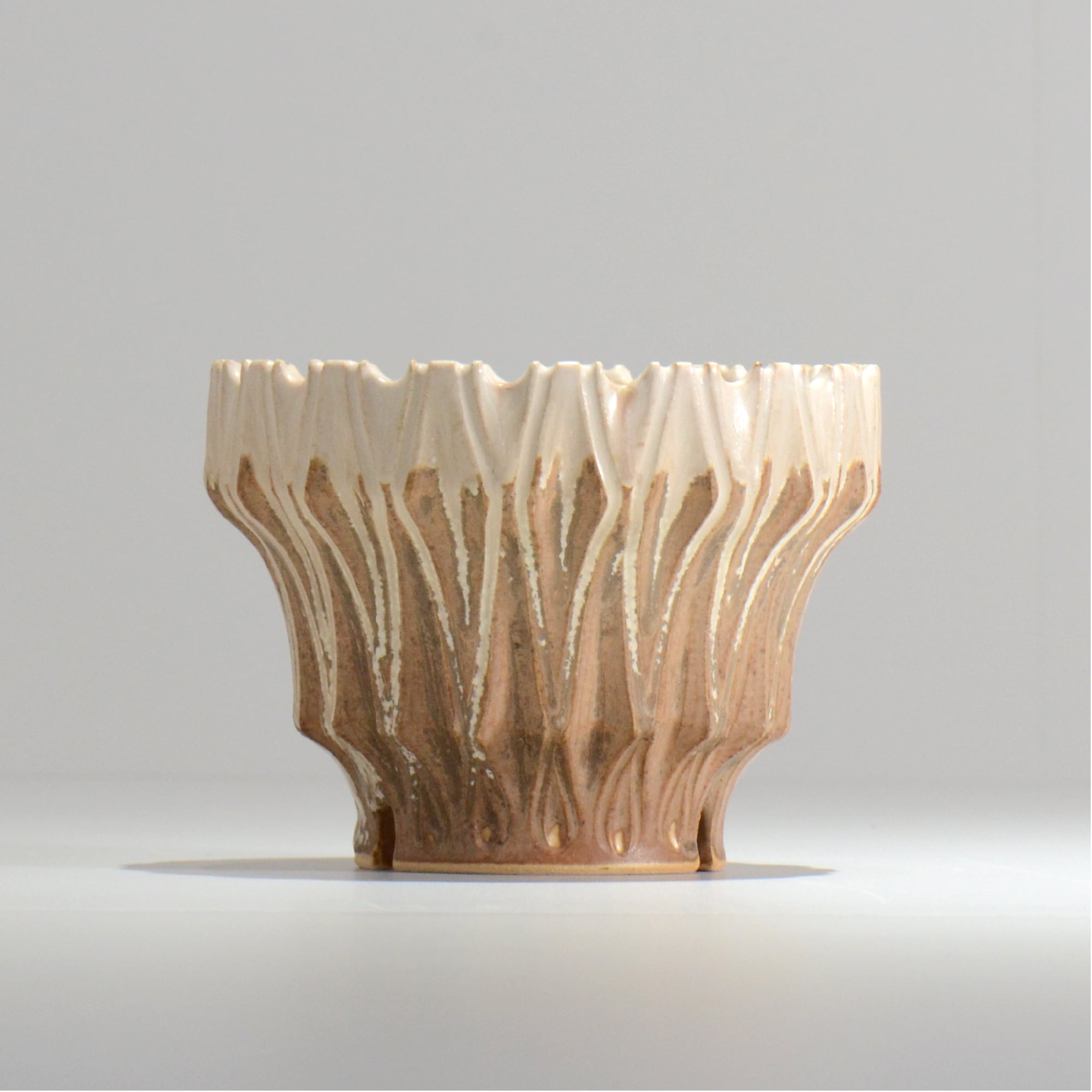 中野 明彦 / KIRIKO‗n14 / 約 φ12.5cm / M / アンバー / 植木鉢