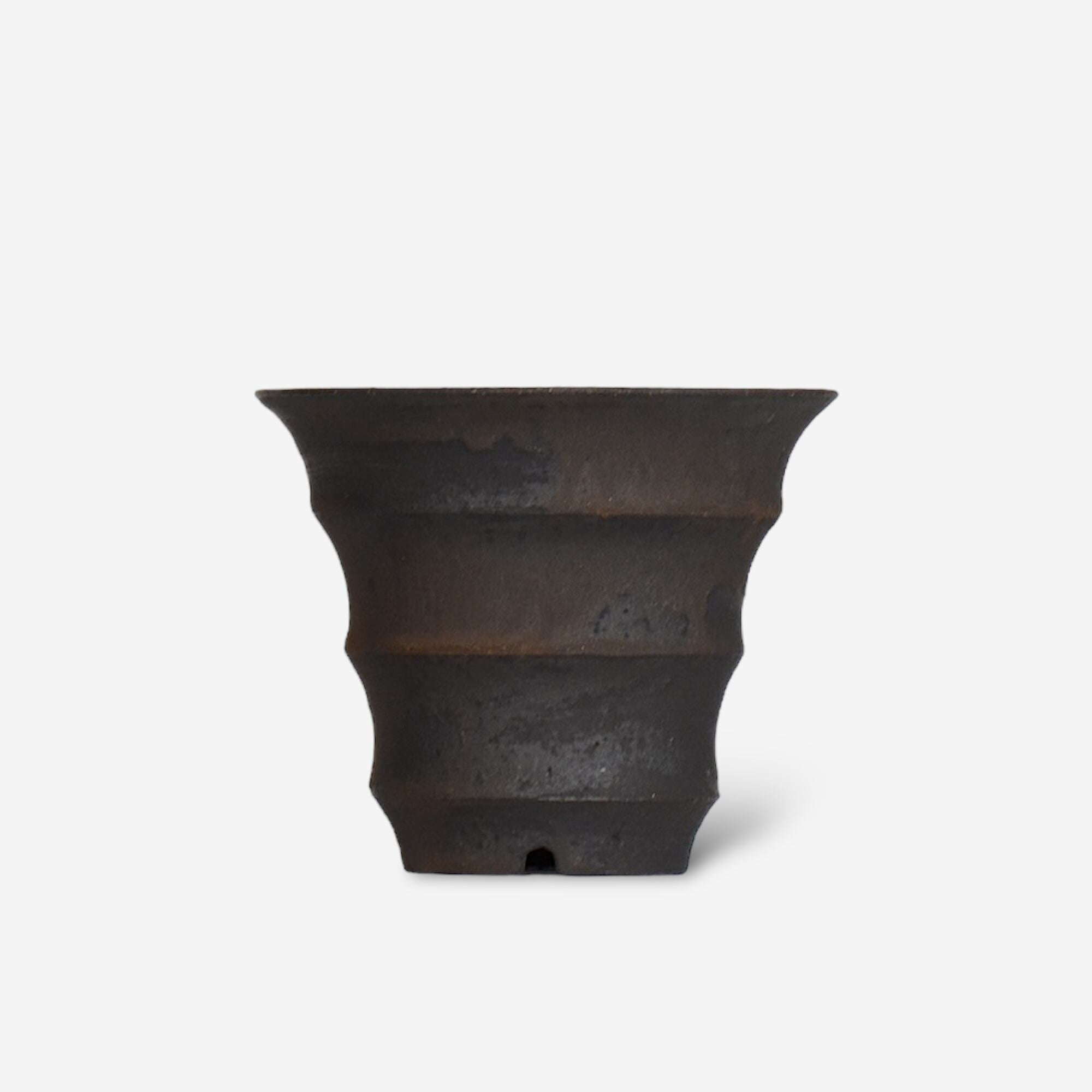  I - moniee / KUROKINUN07 - 03 / 約 φ12.8cm /  植木鉢