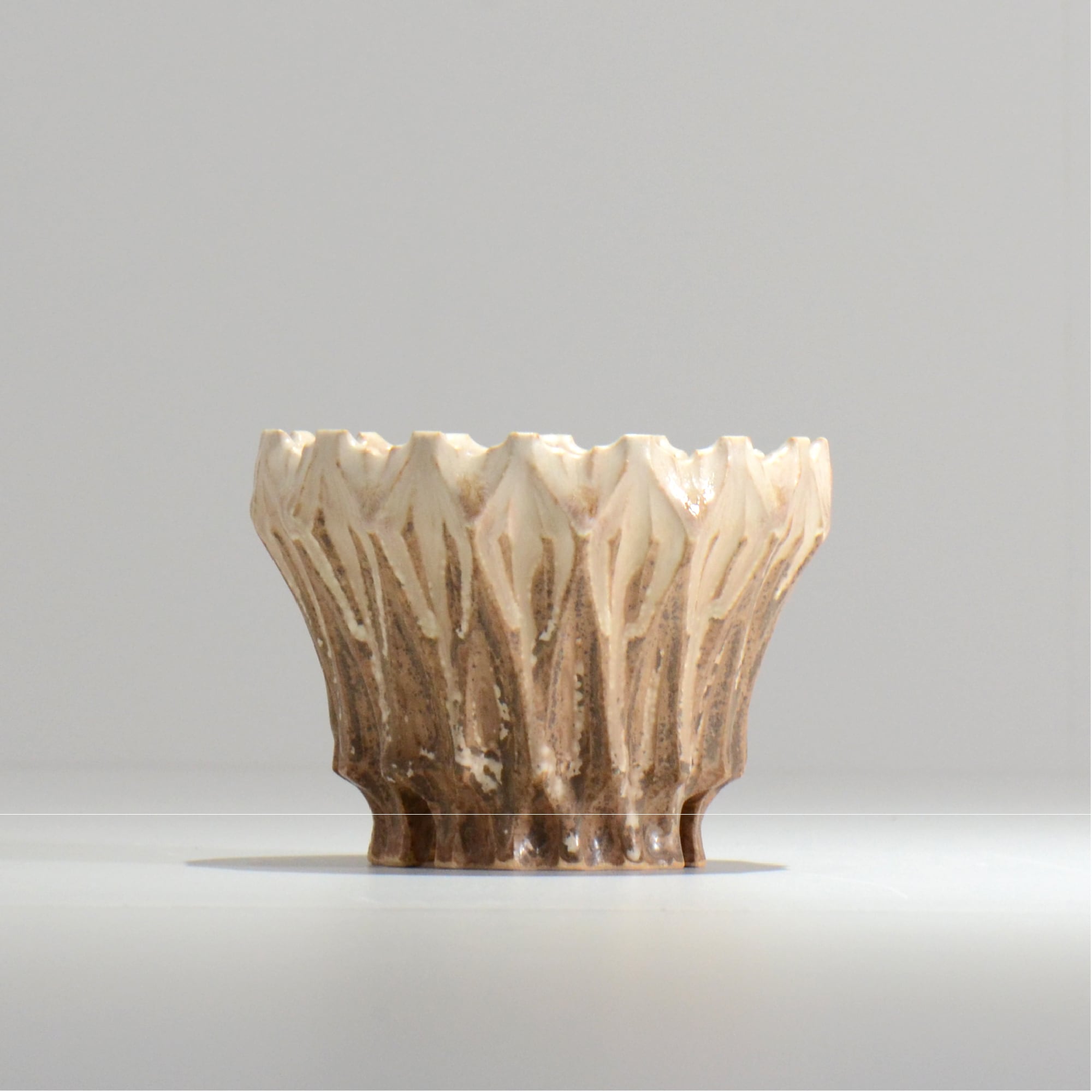 中野 明彦 / KIRIKO‗n11 / 約 φ10cm / S / アンバー / 植木鉢