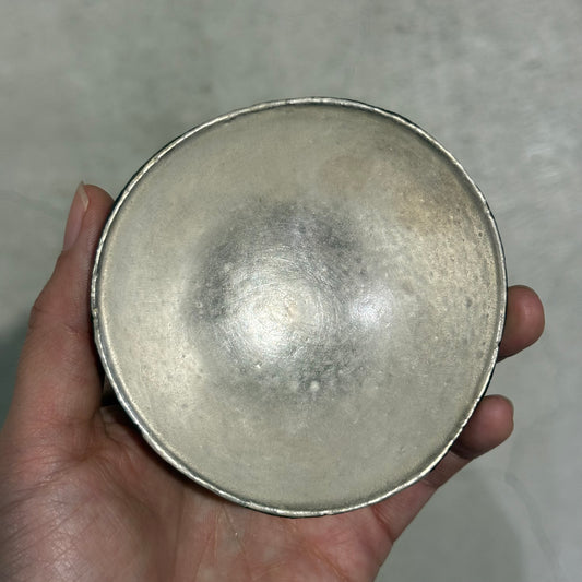 沖 誠  / 銀彩spiralぐい呑 /  om_04 / 酒器 / お正月に /お祝い