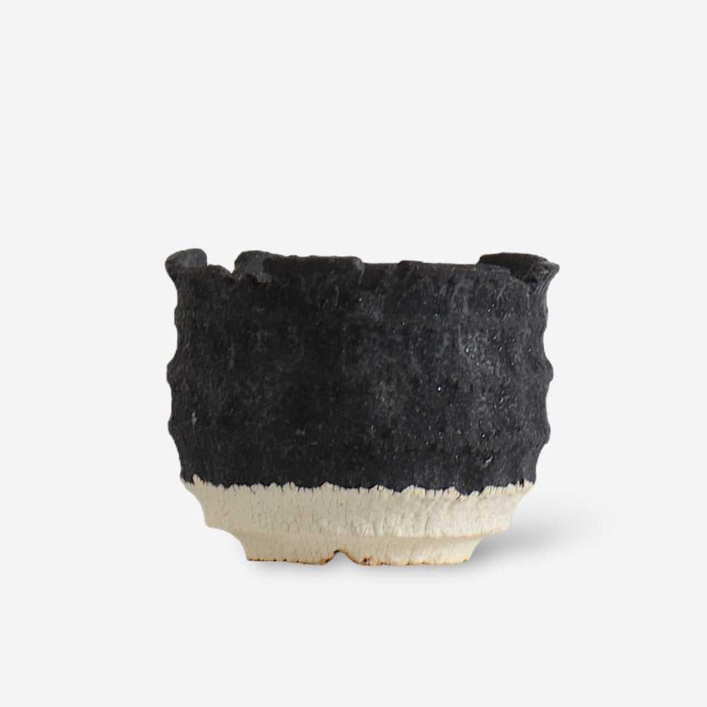 菊地元野 / AVOCADO BORDER ツートン 06 / M / 約φ10.5cm / 植木鉢