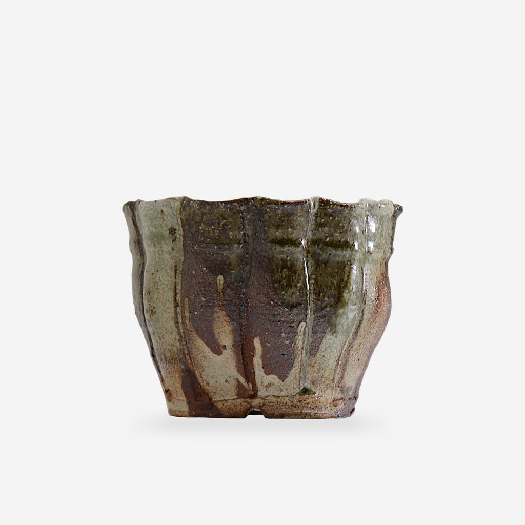 須釜 優子 / 伊賀輪花鉢 / Su12 / 約φ15.0cm / 植木鉢